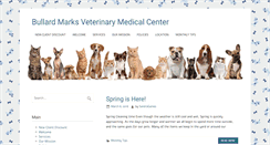 Desktop Screenshot of bullardmarksveterinarymedicalcenter.com